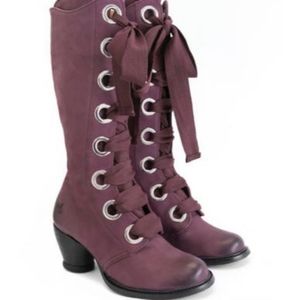 Boots by John Fluevog purple and size7.5